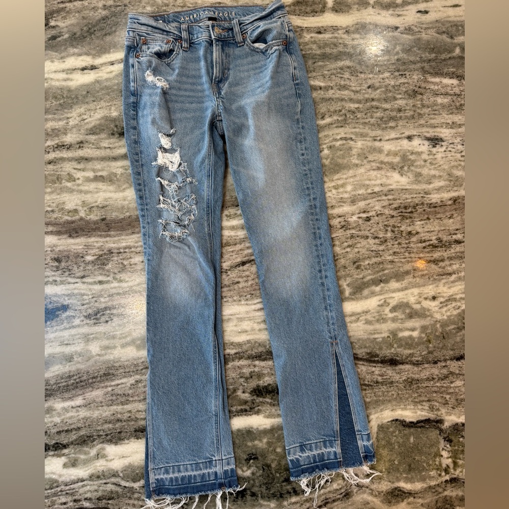 American Eagle High-Rise Skinny Kick Bootcut Jeans Size 0 Regular